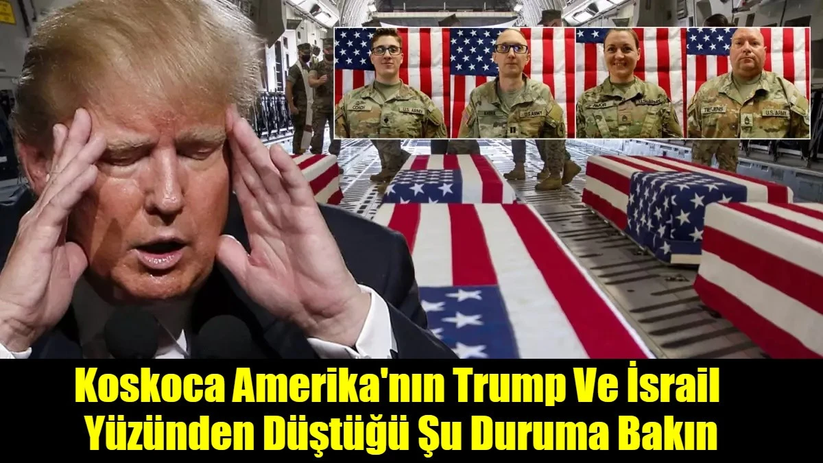 Koskoca Amerika'nın Trump Ve İsrail  Y&uuml;z&uuml;nden D&uuml;şt&uuml;ğ&uuml; Şu Duruma Bakın