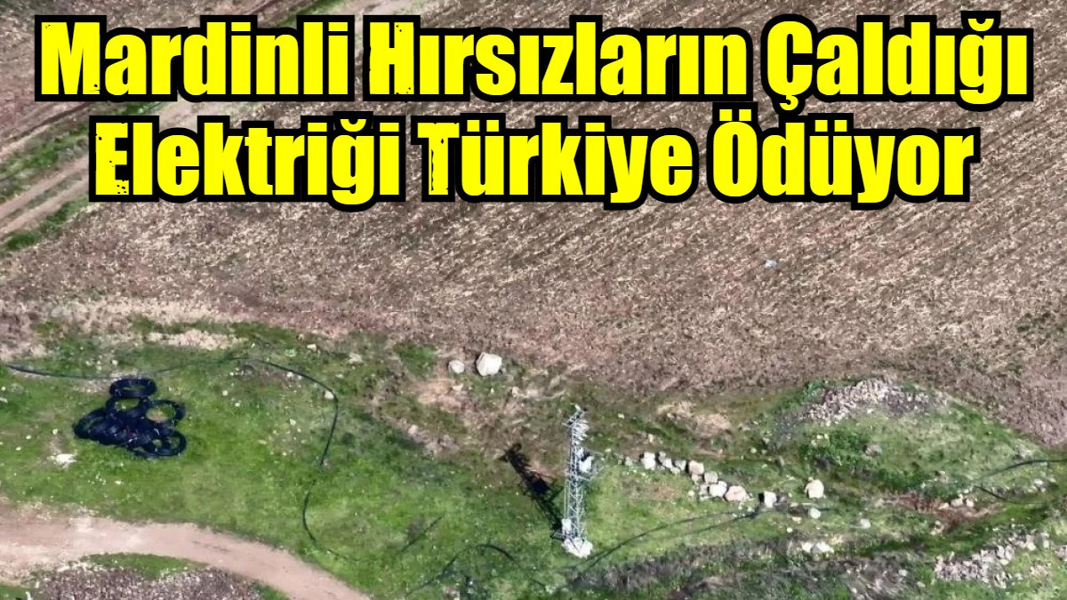 Mardinli Hırsızların Çaldığı Elektriği Türkiye Ödüyor