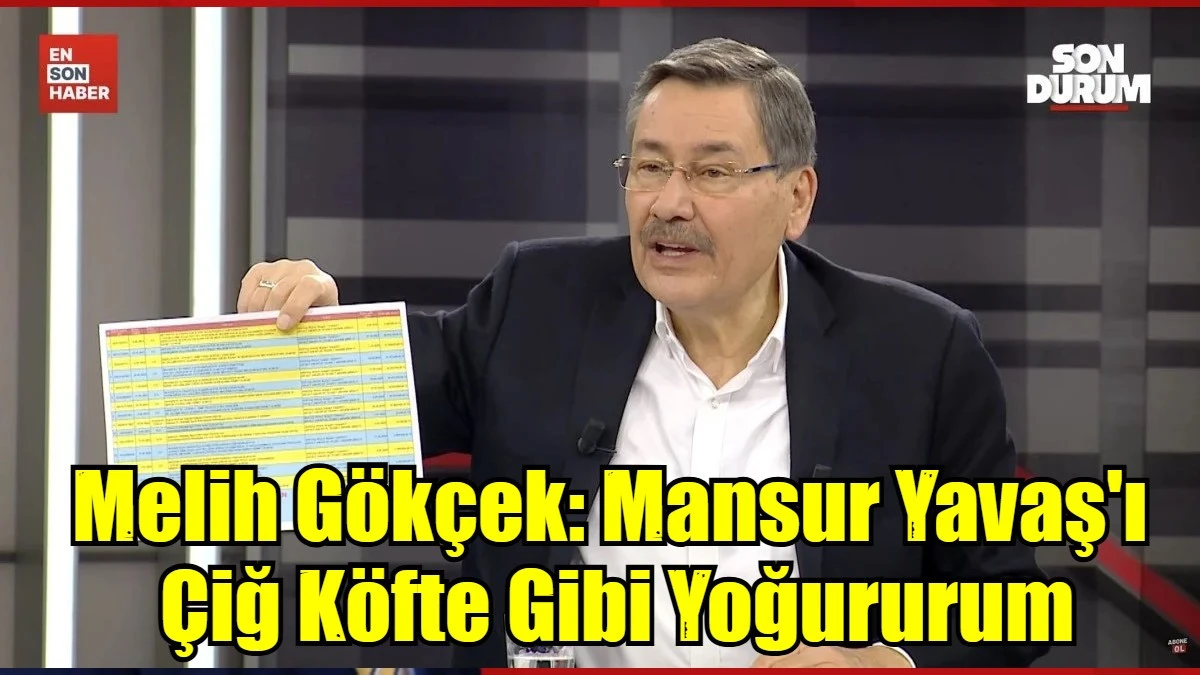Melih G&ouml;k&ccedil;ek: Mansur Yavaş'ı  &Ccedil;iğ K&ouml;fte Gibi Yoğururum