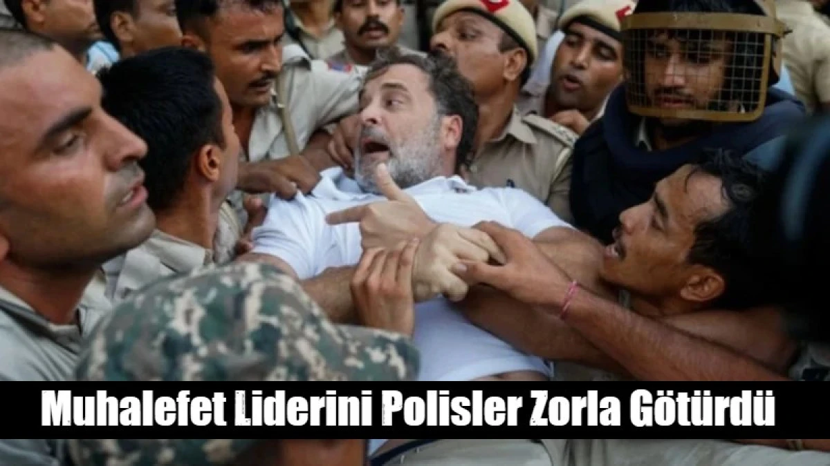 muhalefet lideri polisler tarafından yaka pa&ccedil;a g&ouml;t&uuml;r&uuml;ld&uuml;