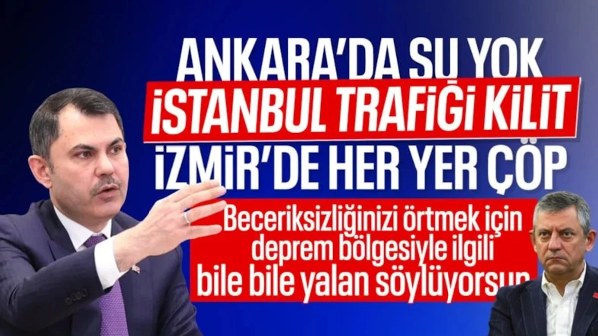 Murat Kurum, &Ouml;zg&uuml;r &Ouml;zel'in yalanlarını &ccedil;&uuml;r&uuml;tt&uuml;