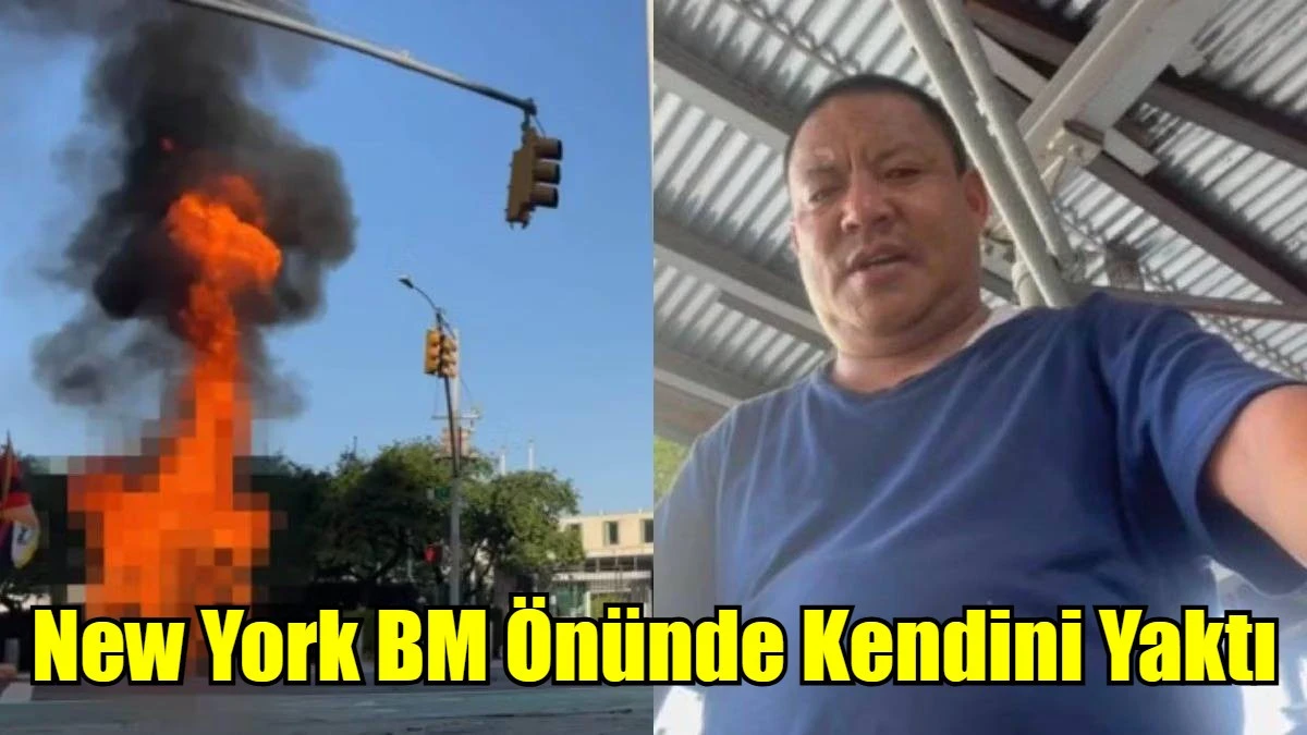 New York BM &Ouml;n&uuml;nde Kendini Yaktı