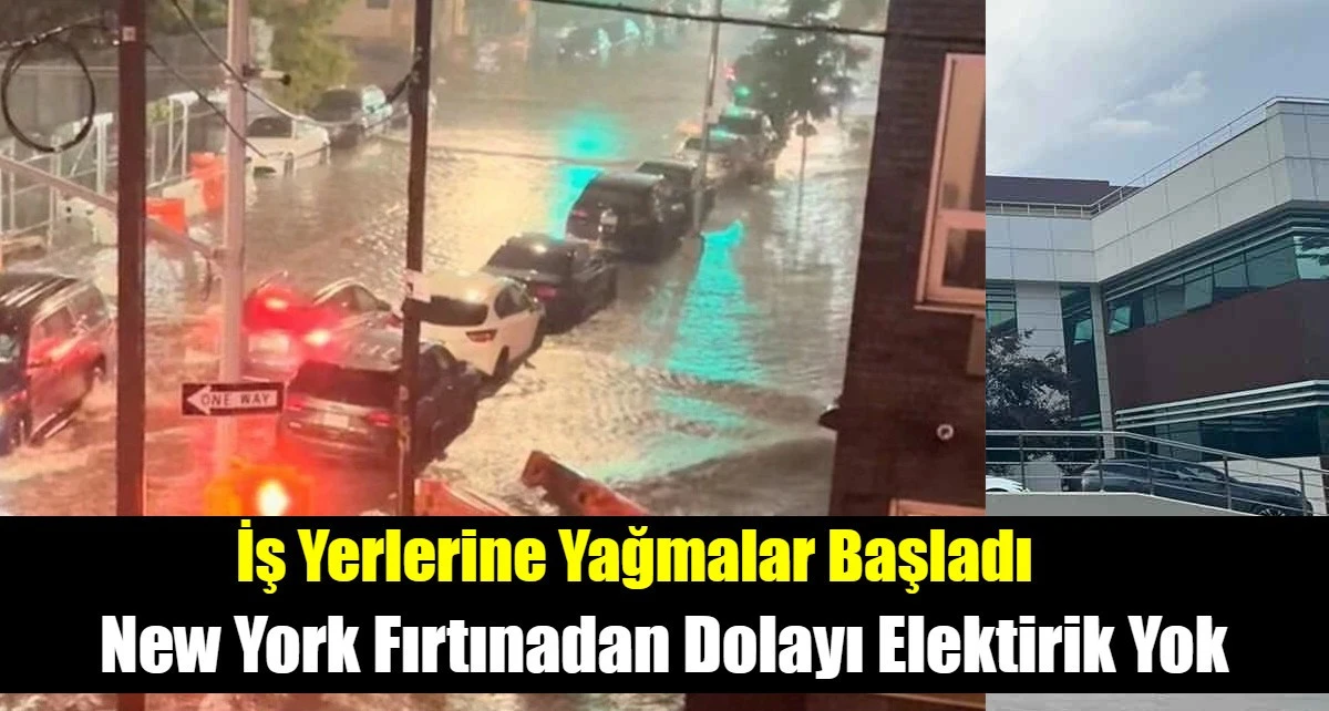 New York Fırtınadan Dolayı Elektirik Yok