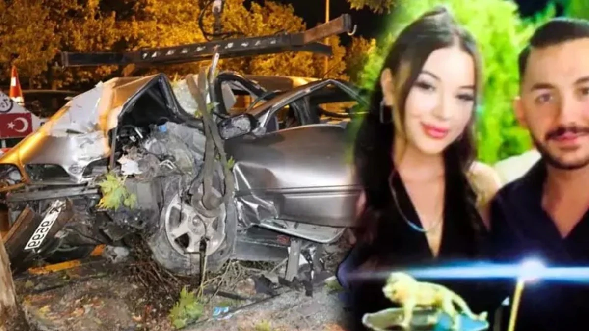 Nişanlı çift feci şekilde can verdi