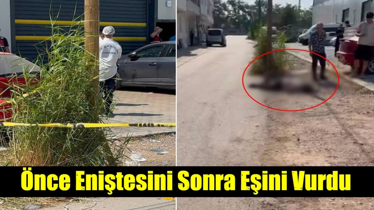 &Ouml;nce Eniştesini Sonra Eşini Vurdu