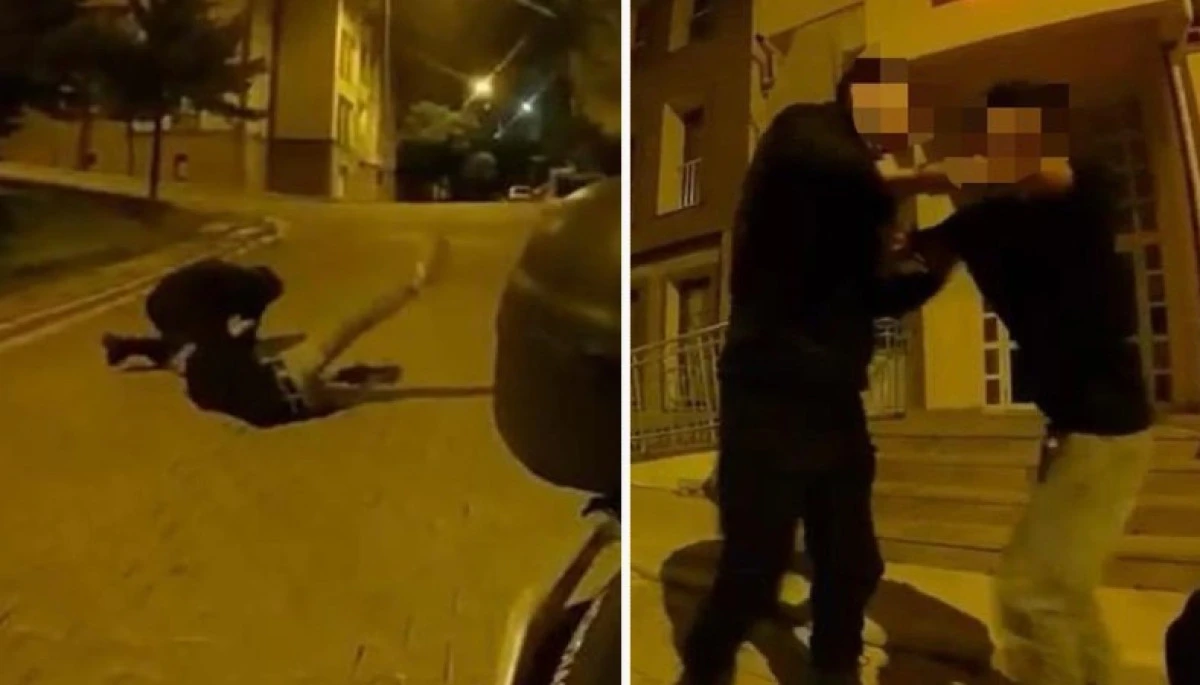 &Ouml;nce Kuryeyi Sonra Annesini Bı&ccedil;akladı
