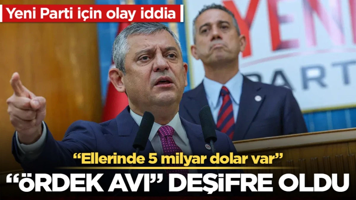 &Ouml;zg&uuml;r &Ouml;zel ve Ekrem İmamoğlunun Ellerinde 5 milyar dolar var&rdquo;! 