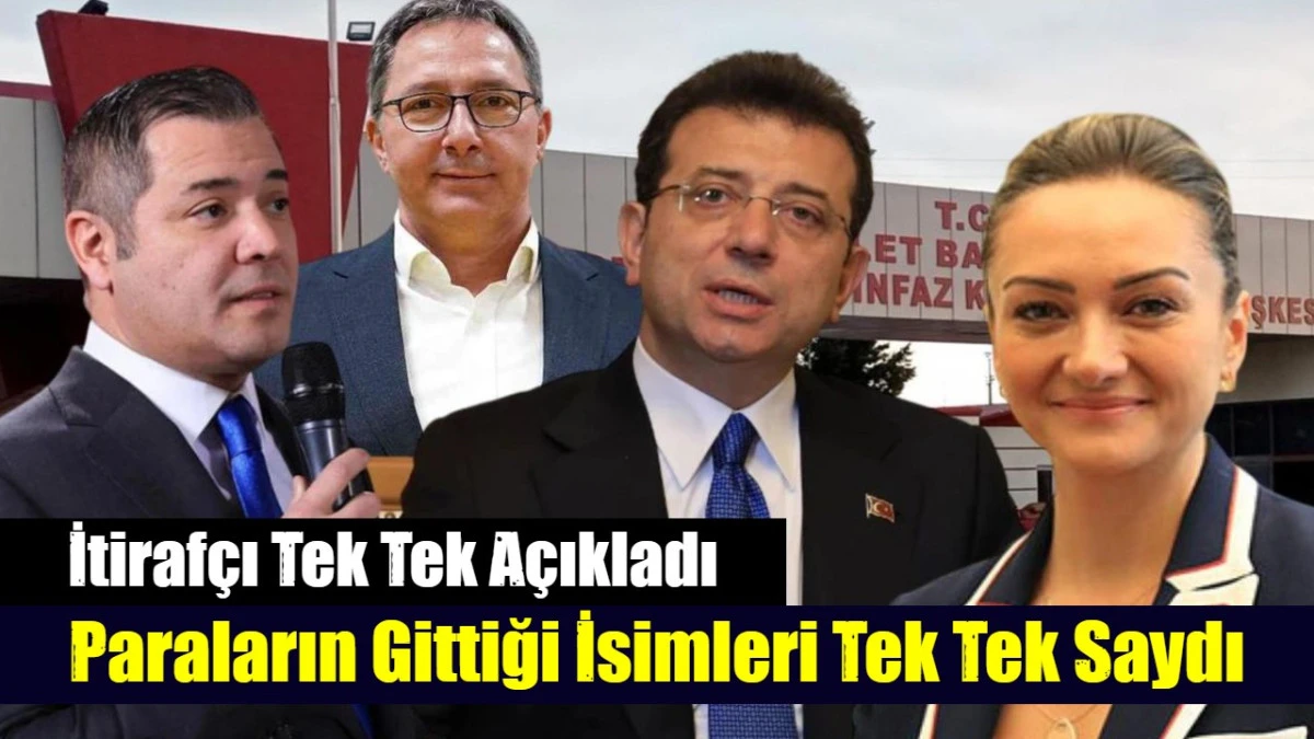 Paraların gittiği isimleri tek tek saydı