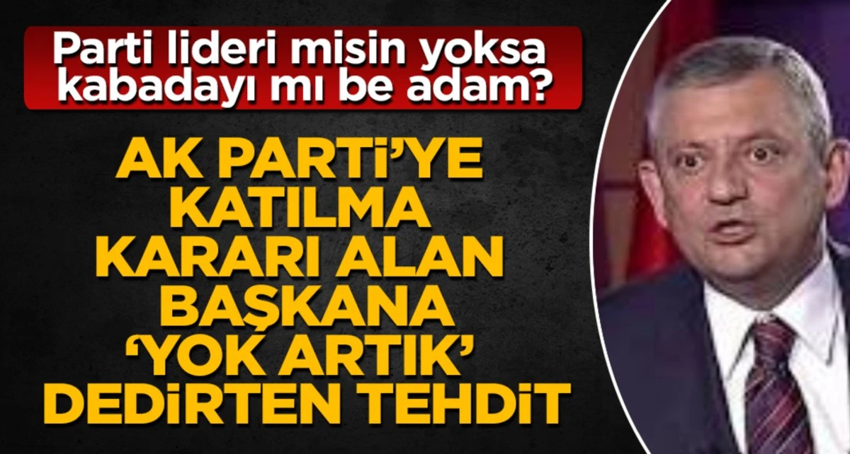 Parti lideri misin yoksa kabadayı mı be adam?