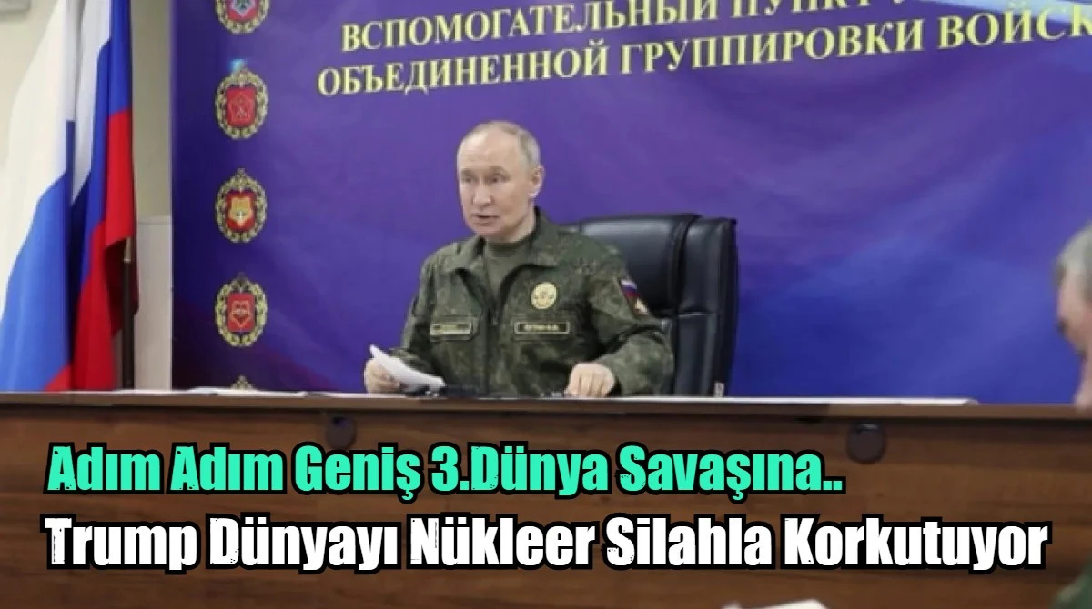 Putin, askeri kamuflajla komutanlarla toplantı yaptı