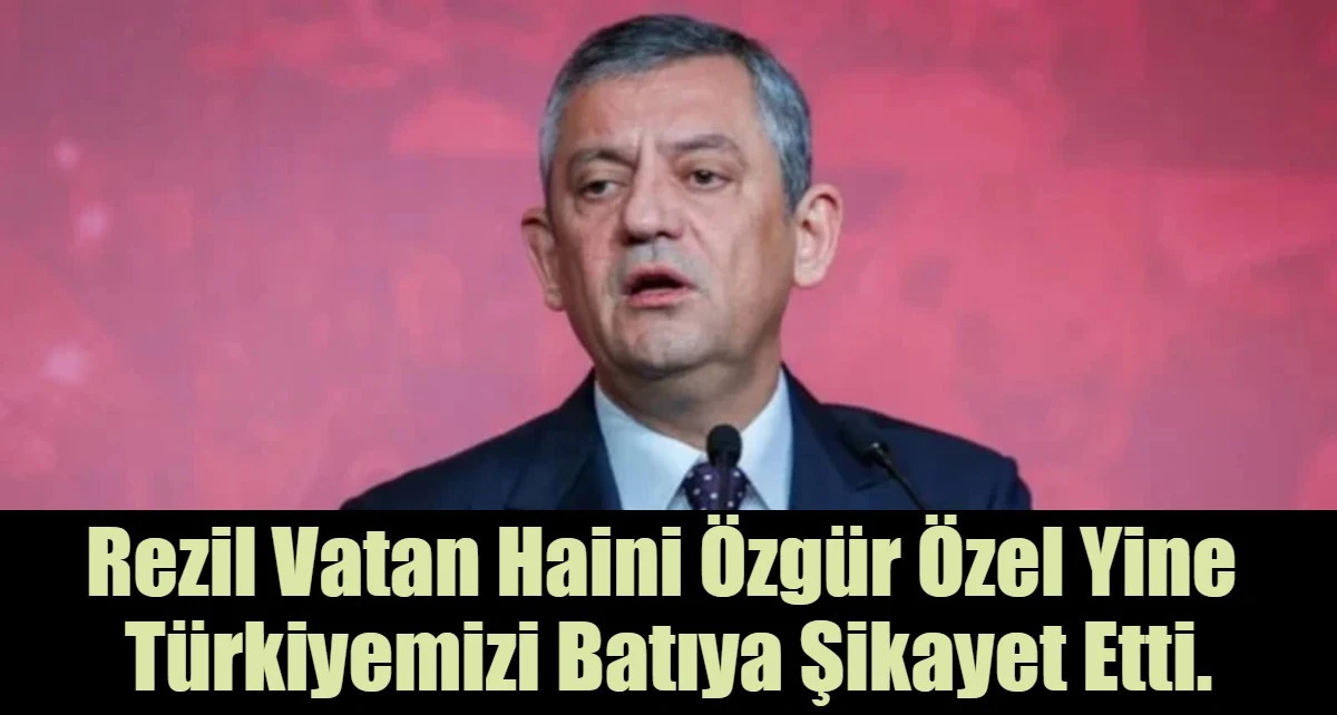 Rezil Vatan Haini &Ouml;zg&uuml;r &Ouml;zel Yine  T&uuml;rkiyemizi Batıya Şikayet Etti.