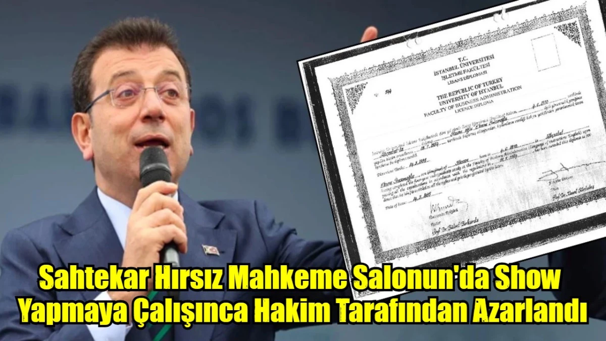 Sahtekar Hırsız Mahkeme Salonun'da Show  Yapmaya Çalışınca Hakim Tarafından Azarlandı