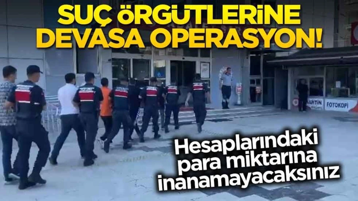 Su&ccedil; &ouml;rg&uuml;tlerine devasa operasyon! Hesaplarındaki para miktarına inanamayacaksınız