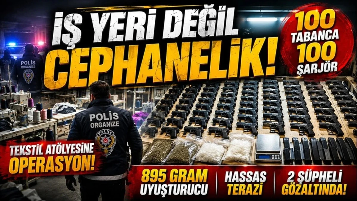 Tekstil At&ouml;lyesinden Cephanelik &Ccedil;ıktı!