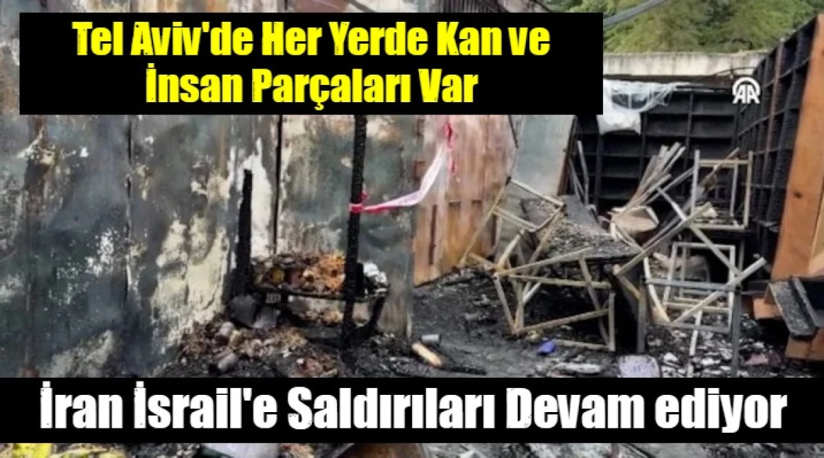 Tel Aviv'de Kan G&ouml;vdeleri G&ouml;t&uuml;rm&uuml;ş Durumda..Her Yerde Par&ccedil;alara Ayrılmış Cesedler Var