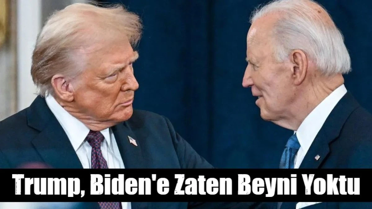 Trump, Biden'e Zaten Beyni Yoktu
