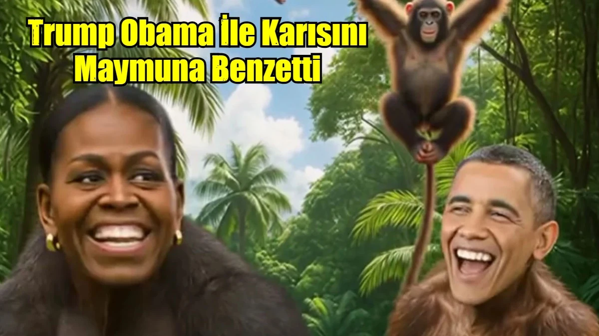 Trump Obama İle Karısını Maymuna Benzetti