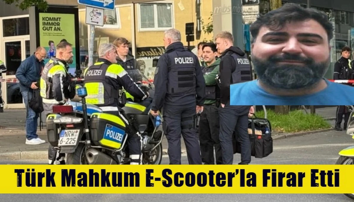 T&uuml;rk Mahkum E-Scooter&rsquo;la Firar Etti