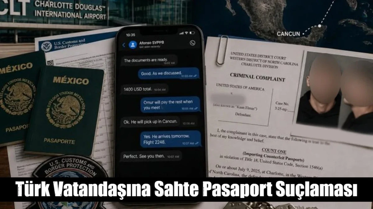 T&uuml;rk Vatandaşına Sahte Pasaport Su&ccedil;laması