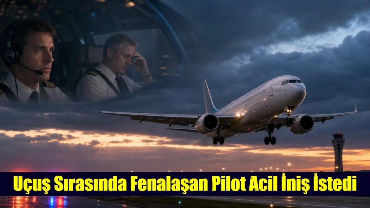 U&ccedil;uş Sırasında Fenalaşan Pilot Acil İniş İstedi