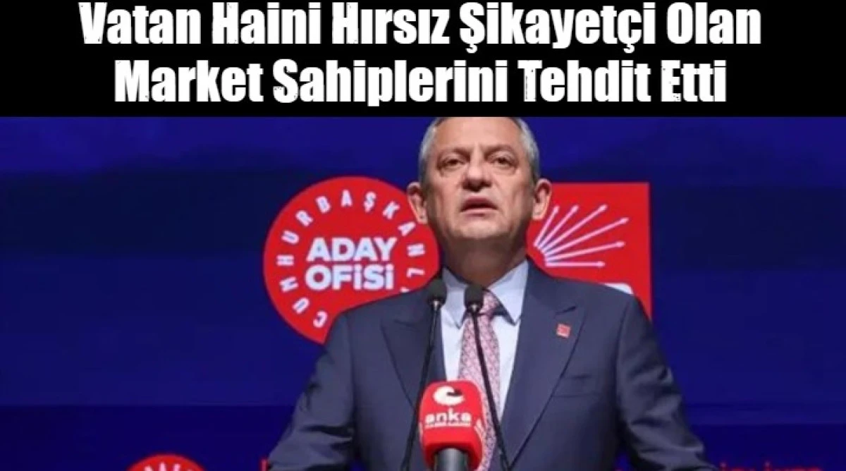 Vatan Haini Hırsız Şikayet&ccedil;i Olan Market Sahiplerini Tehdit Etti