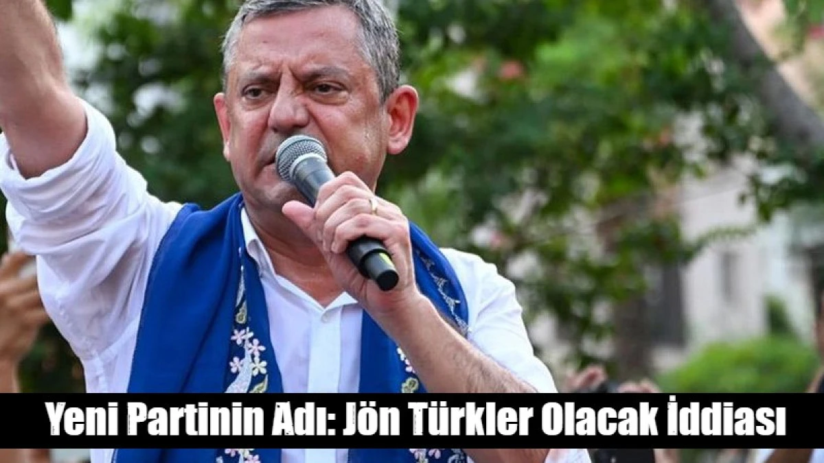 Yeni Partinin Adı: J&ouml;n T&uuml;rkler Olacak İddiası