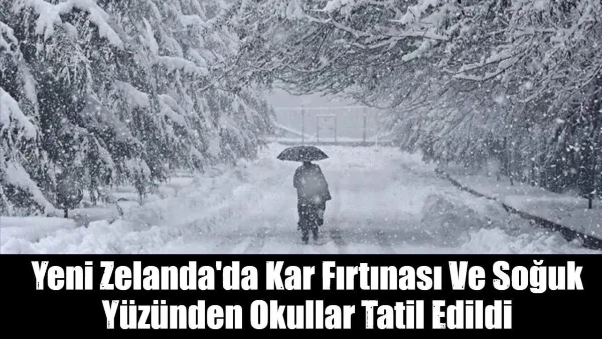 Yeni Zelanda'da Kar Fırtınası Ve Soğuk Y&uuml;z&uuml;nden Okullar Tatil Edildi