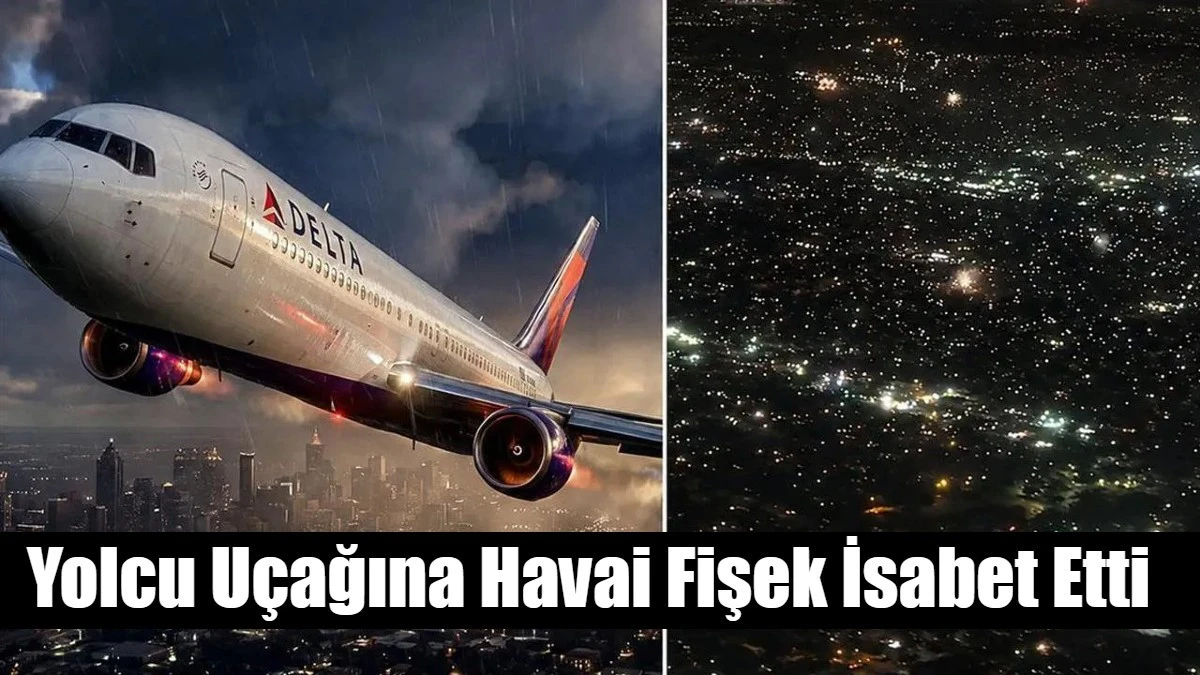  Yolcu U&ccedil;ağına Havai Fişek İsabet Etti