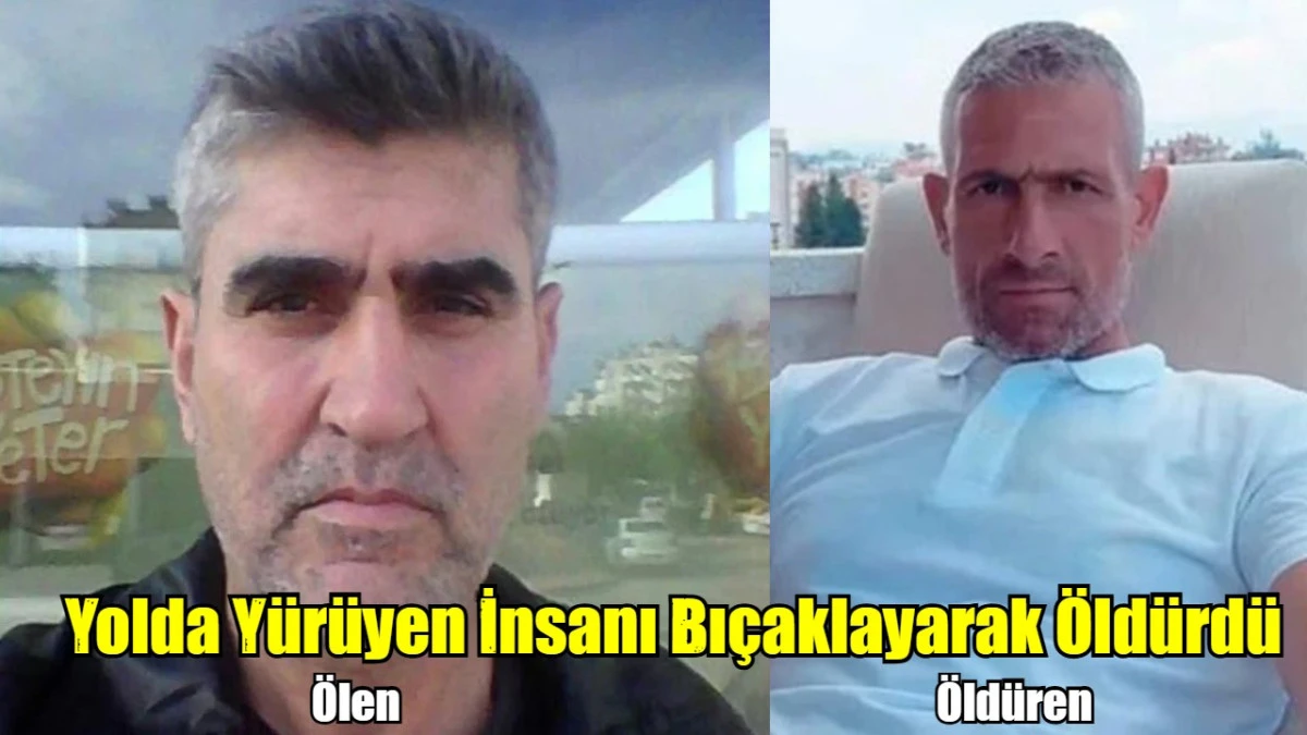 Yolda yürüyen kişiyi bıçaklayarak öldürdü