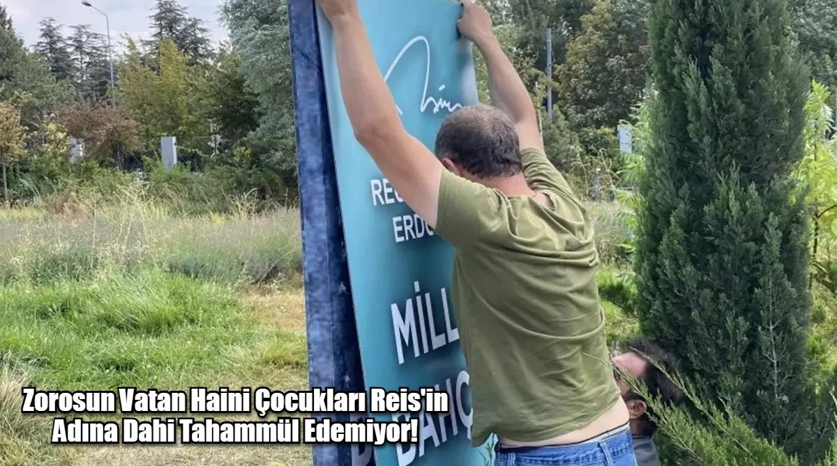 Zorosun Vatan Haini Çocukları Reis'in Adına Dahi Tahammül Edemiyor!